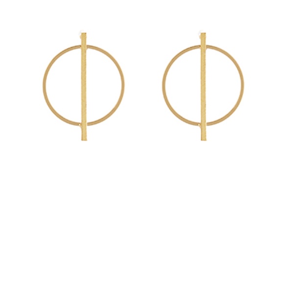 Circle & Bar Earrings - Picture 1 of 1